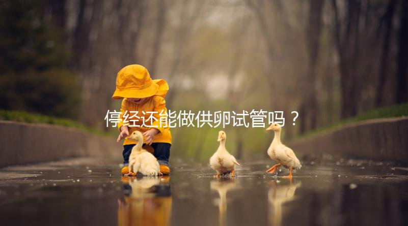 停經還能做供卵試管嗎？達到這4個條件成功率翻一番