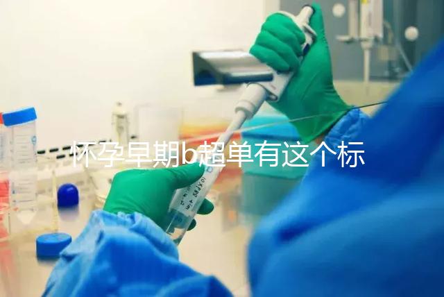 懷孕早期b超單有這個標志一般是女孩，孕囊數據暗藏玄機