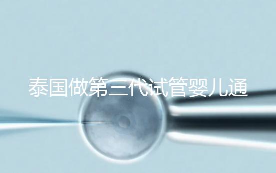 泰國做第三代試管嬰兒通常費用多少？高嗎？