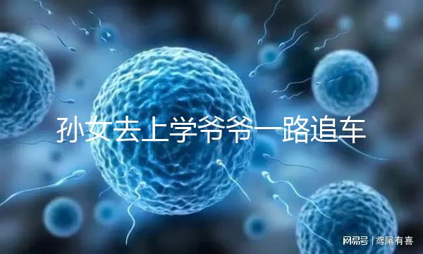 孫女去上學爺爺一路追車告別，網友：上了年紀淚點更低了