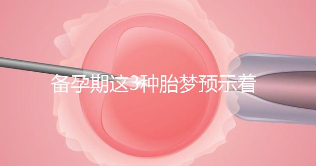 備孕期這3種胎夢(mèng)預(yù)示著貴子降臨,想懷兒子有福利了