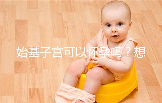 始基子宮可以懷孕嗎？想要生孩子，送你3種方法！