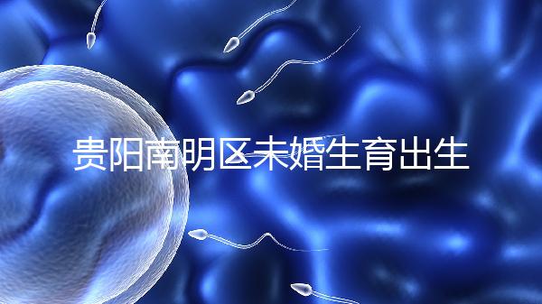 貴陽南明區未婚生育出生證、上戶登記流程整理，跟著走就行
